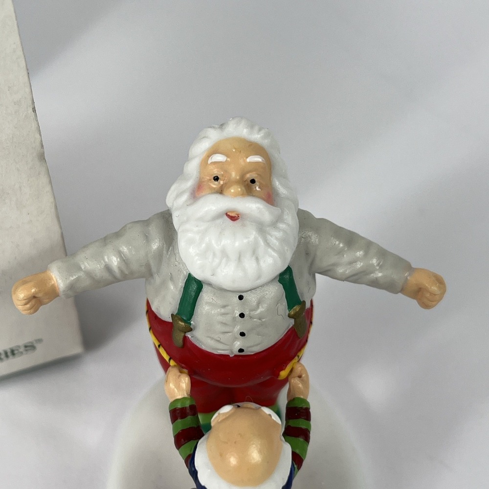 Dept 56 Just the Right Size Santa Figurine North Pole Series in Original Box - Picture 5 of 6